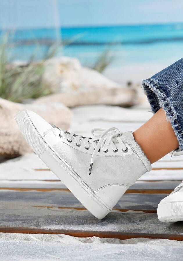 Elbsand Hoge veterschoenen High-top sneakers laarzen winterlaarzen van leer