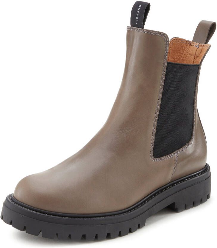 Elbsand Laarsjes Chelsea laarzen instaplaarzen bikerboots van leer