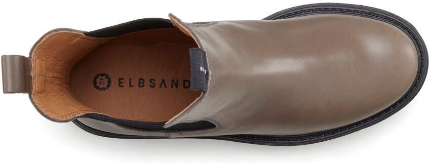 Elbsand Laarsjes Chelsea laarzen instaplaarzen bikerboots van leer
