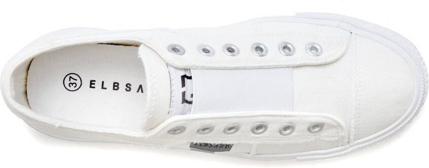 Elbsand Slip-on sneakers uit textiel comfortabele elastische inzet lage schoen casual schoen slipper