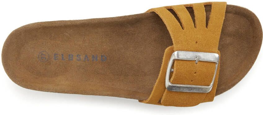 Elbsand Slippers Sandalen van hoogwaardig leer met zacht comfortkurk voetbed