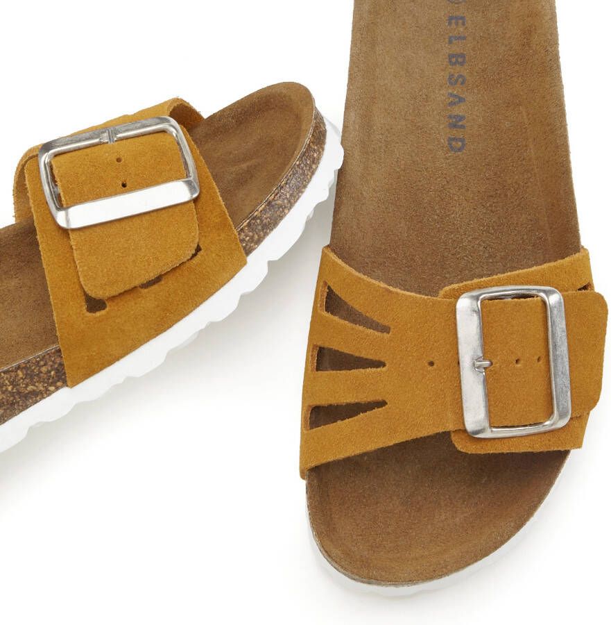 Elbsand Slippers Sandalen van hoogwaardig leer met zacht comfortkurk voetbed