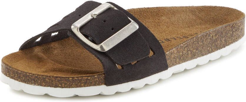 Elbsand Slippers Sandalen van hoogwaardig leer met zacht comfortkurk voetbed