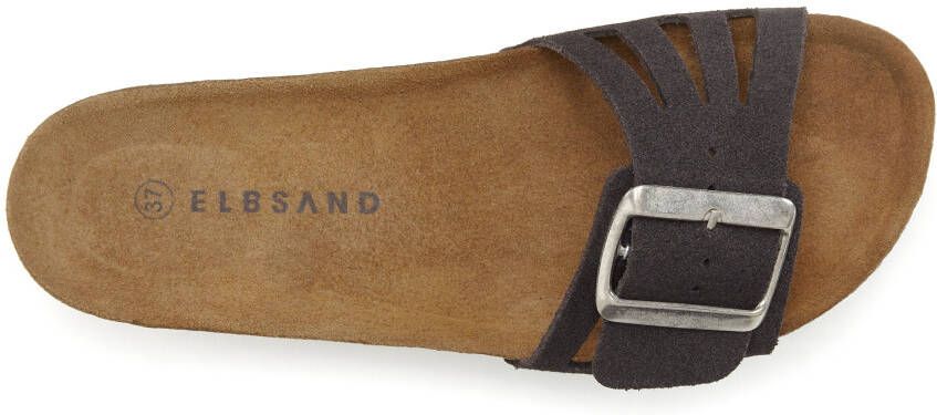 Elbsand Slippers Sandalen van hoogwaardig leer met zacht comfortkurk voetbed