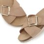 Elbsand Slippers Mule Sandalen open schoen Mule sandaal open schoen hoogwaardig leer zacht kurken voetbed - Thumbnail 4