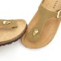 Elbsand Slippers Mule Sandalen open schoen van hoogwaardig leer met comfortabel kurken voetbed unisex - Thumbnail 4