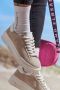 Elbsand Sneakers Veterschoen vrijetijdsschoen van leer met modieuze plateaus zool - Thumbnail 2