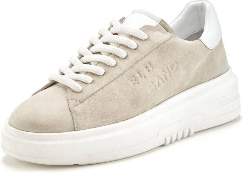 Elbsand Sneakers Veterschoen vrijetijdsschoen van leer met modieuze plateaus zool