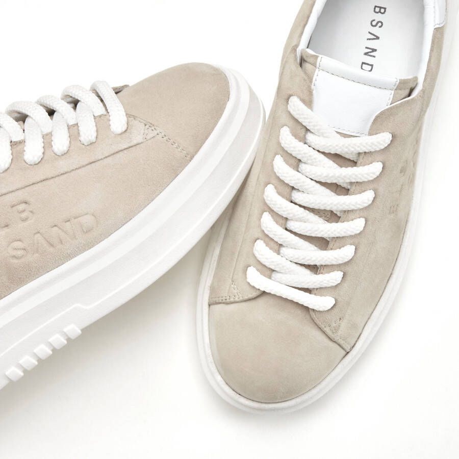 Elbsand Sneakers Veterschoen vrijetijdsschoen van leer met modieuze plateaus zool