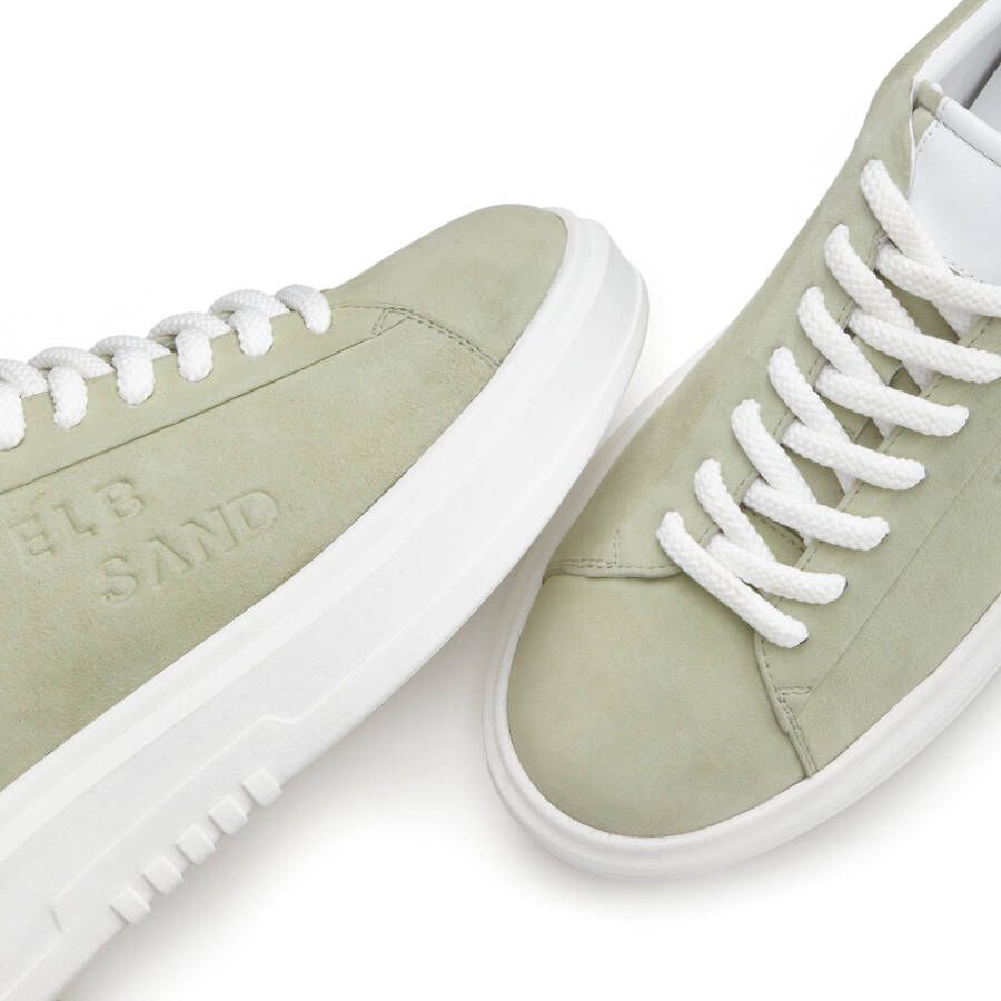 Elbsand Sneakers Veterschoen vrijetijdsschoen van leer met modieuze plateaus zool