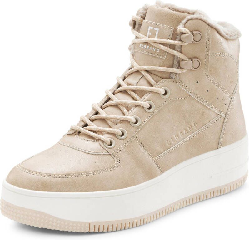 Elbsand Sneakers met knuffelig warm voering vrijetijdsschoen lage schoen high top sneaker