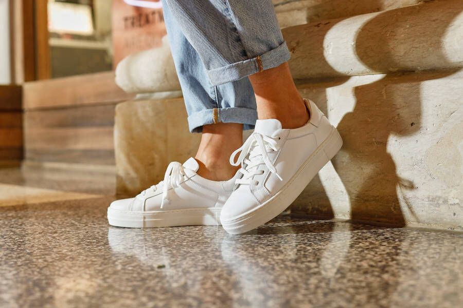Elbsand Sneakers Veterschoen vrijetijdsschoen leer zachte frotté binnenvoering