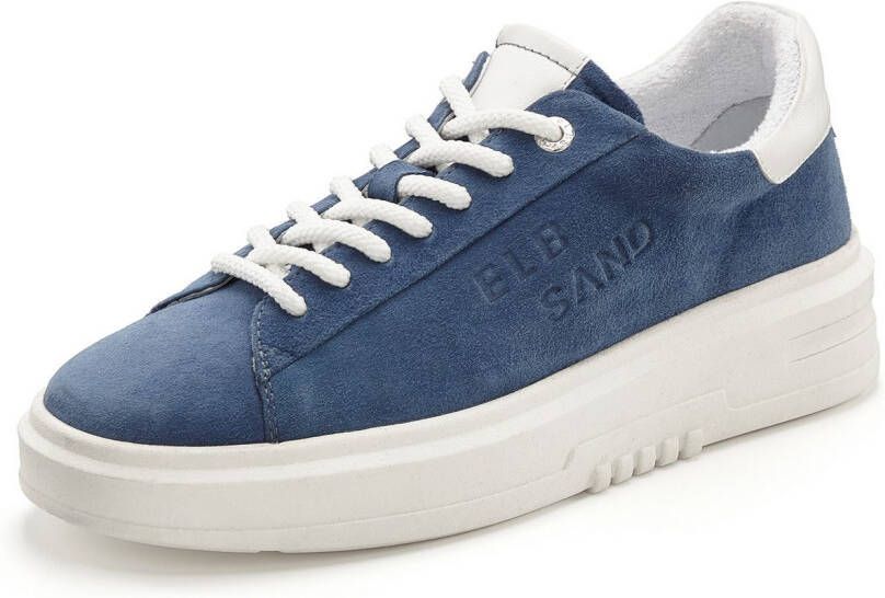 Elbsand Sneakers Veterschoen vrijetijdsschoen van leer met modieuze plateaus zool