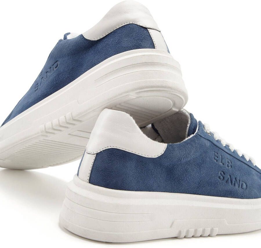 Elbsand Sneakers Veterschoen vrijetijdsschoen van leer met modieuze plateaus zool