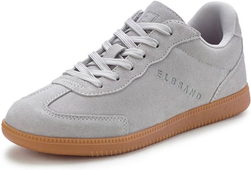 Elbsand Sneakers Vrijetijdsschoen Retro sneaker leren schoen veterschoen van leer unisex