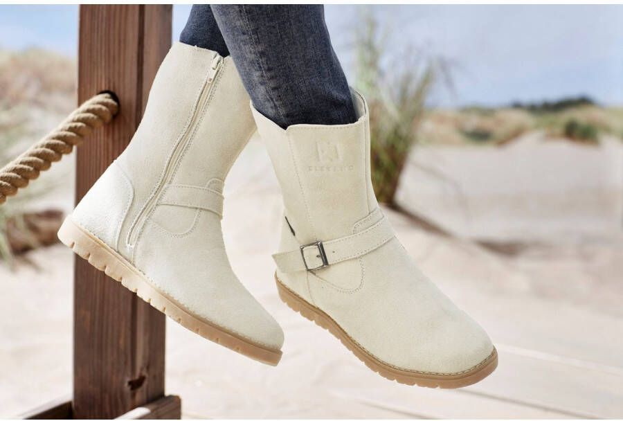 Elbsand Winterlaarzen Boots winter enkellaars leer wind- & waterafstotende Tex-membraan