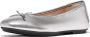 Fitflop Ballerina's Delicato Bow Loafer lage schoen slipper in metallic look smalle vorm - Thumbnail 4