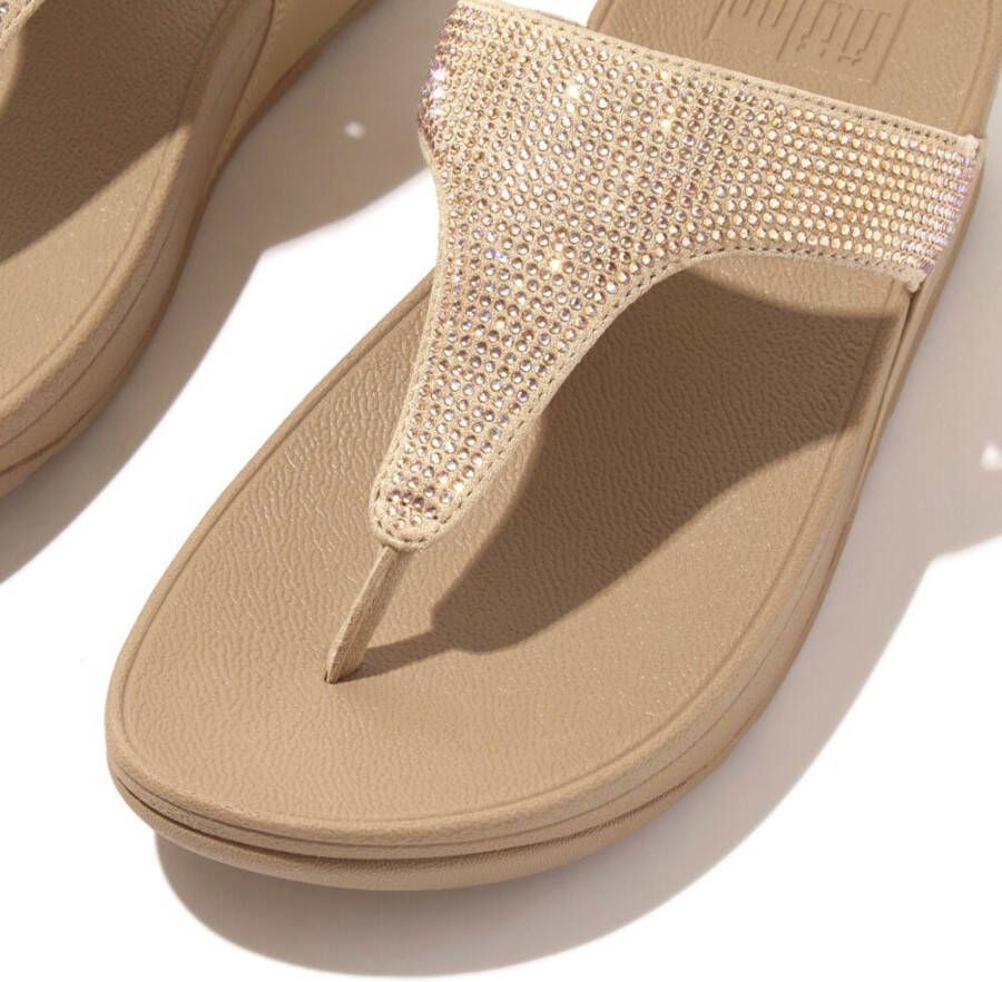 Fitflop Dianets LULU CRYSTAL EMBELLISHED TOE-POST SANDALS HOTFIX