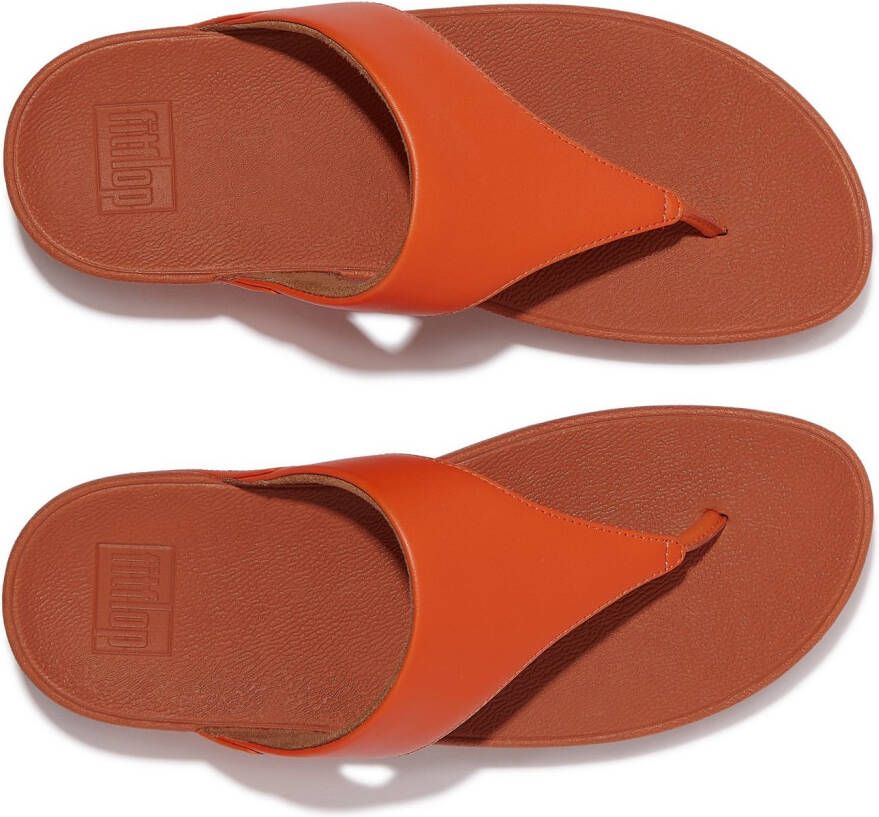 Fitflop Dianets LULU LEATHER TOEPOST pool slides pantoffel badeschoen met sleehak