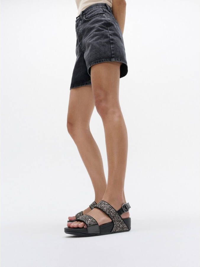 Fitflop Sandalen LULU wedge sandaal zomerschoen met glitter