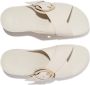 Fitflop Slippers LULU RESIN-BUCKLE LEATHER CROSS SLIDES - Thumbnail 6