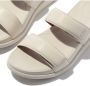 FitFlop F-Mode Go Adjustable Flatform Two-Bar Slides Vrouwen Paris Beige - Thumbnail 4