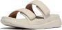 FitFlop F-Mode Go Adjustable Flatform Two-Bar Slides Vrouwen Paris Beige - Thumbnail 5