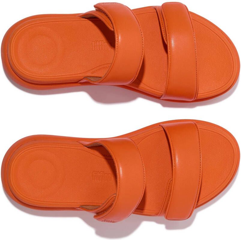 Fitflop Slippers F-MODE GO plateausandaal met dempende microwobbleboard technologie