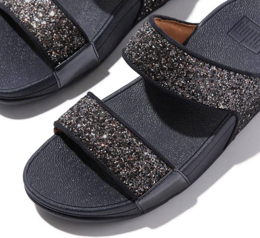 Fitflop Slippers LULU Badslipper slides sandaal met glitter
