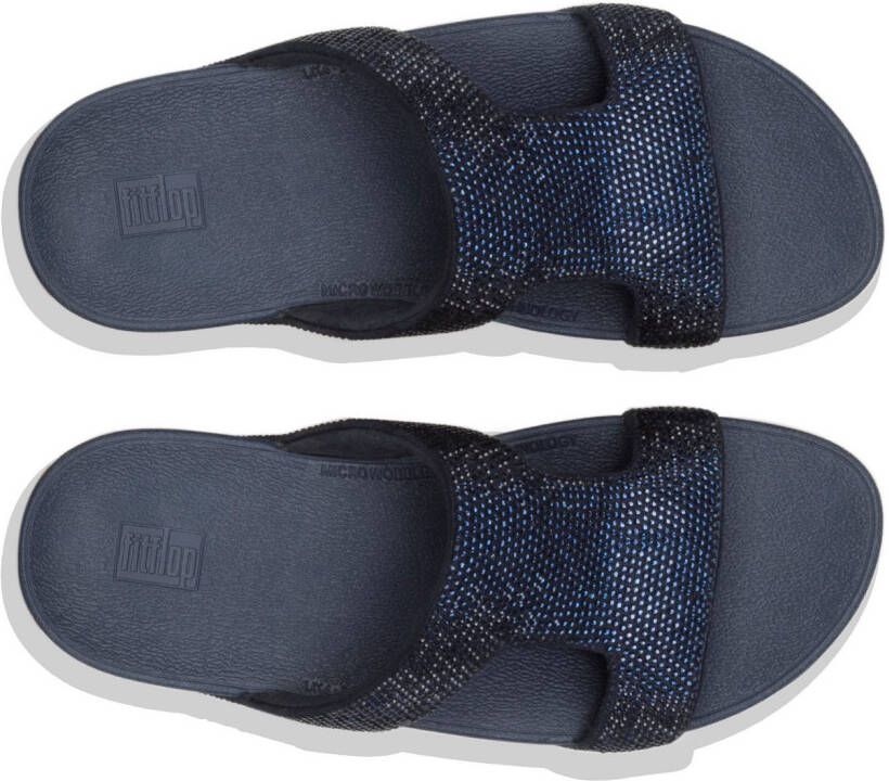Fitflop Slippers MARLI Zomerschoen strandschoen sandaal flats met glitterdetails
