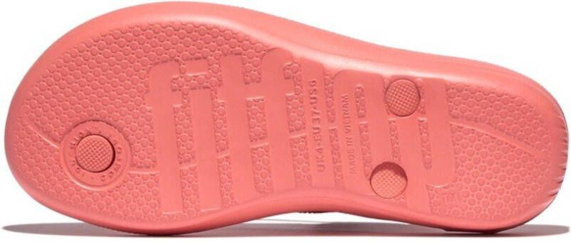 Fitflop Teenslippers IQUSHION SPARKLE CLASSIC sleehak zomerschoen slippers met fonkelende glitterafwerking