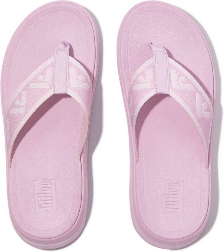 Fitflop Teenslippers SURFF WEBBING TOE sleehak zomerschoen slippers met microwobbleboard