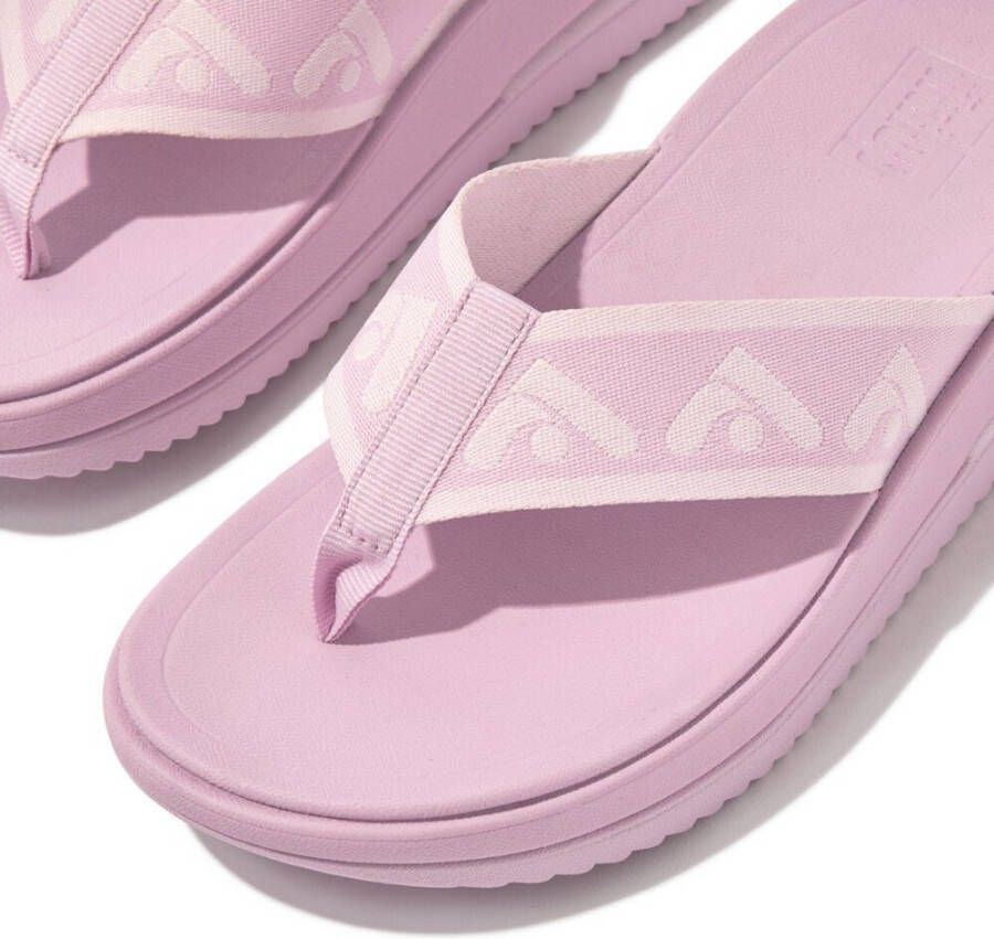 Fitflop Teenslippers SURFF WEBBING TOE sleehak zomerschoen slippers met microwobbleboard