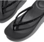 FitFlop Iqushion Multi-Crystal Ergonomic Flip-Flops Vrouwen All Zwart - Thumbnail 4