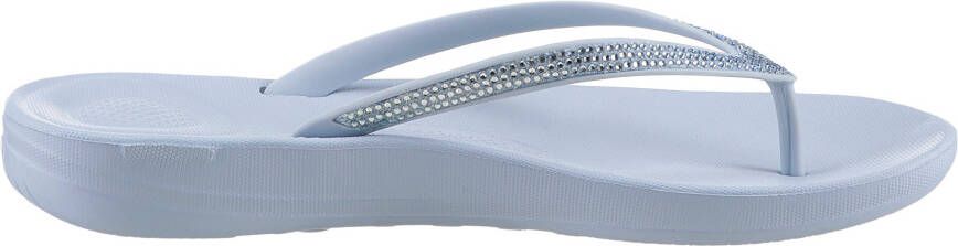 Fitflop Teenslippers IQUSHION OMBRE SPARKLE zomerschoen slippers poolslides met zachte tussenstuk voor de tenen