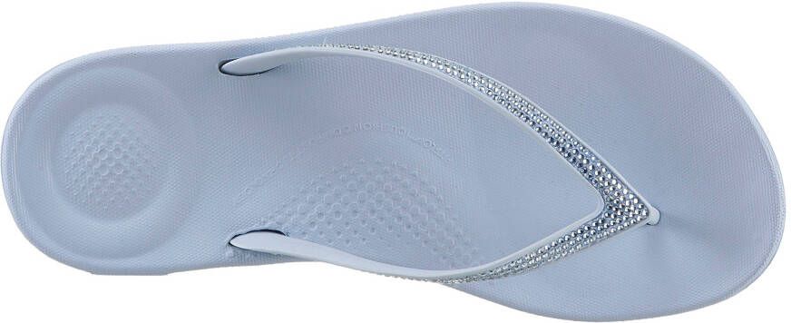 Fitflop Teenslippers IQUSHION OMBRE SPARKLE zomerschoen slippers poolslides met zachte tussenstuk voor de tenen