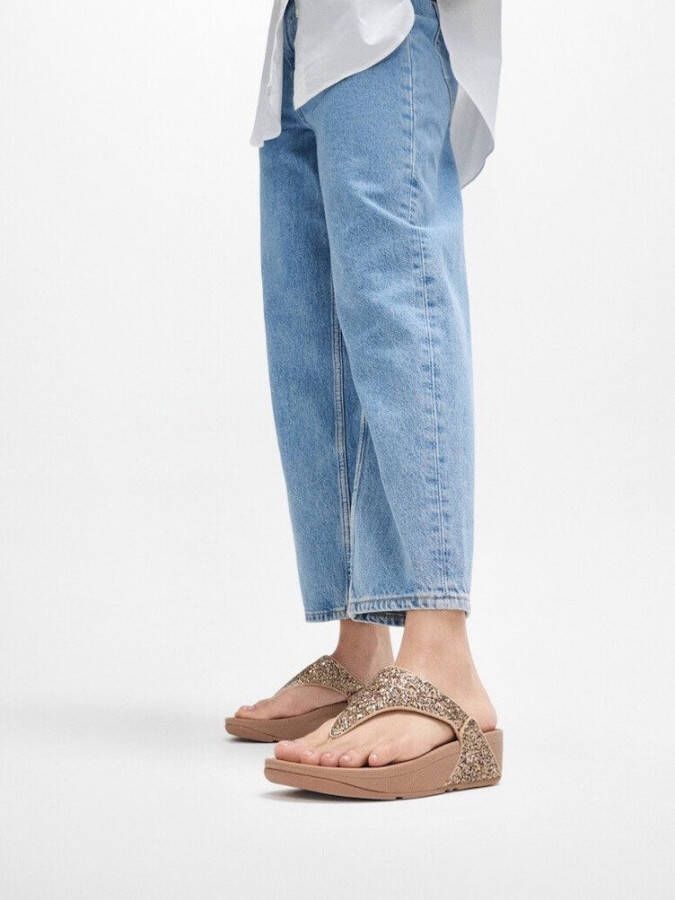 Fitflop Teenslippers LULU Badslipper slides sandaal met glitter