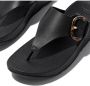 Fitflop Teenslippers LULU RESIN-BUCKLE LEATHER TOE-POST SANDALS - Thumbnail 4