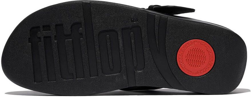 Fitflop Teenslippers LULU RESIN-BUCKLE LEATHER TOE-POST SANDALS