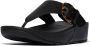 Fitflop Teenslippers LULU RESIN-BUCKLE LEATHER TOE-POST SANDALS - Thumbnail 10