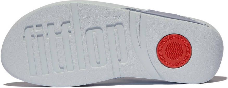 Fitflop Teenslippers LULU SHIMMERLUX TOE-POST SANDALS sleehak zomerschoen slippers in glanzende look