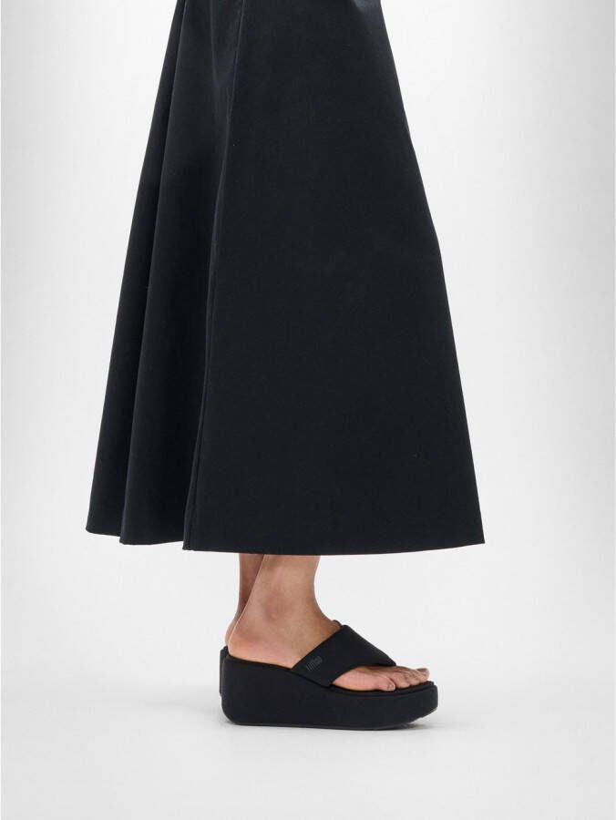 Fitflop Teenslippers PLATFFORMS WEDGE sleehaksandaal plateau schoen met gewatteerde bandage