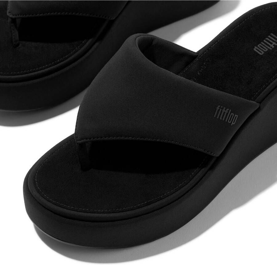Fitflop Teenslippers PLATFFORMS WEDGE sleehaksandaal plateau schoen met gewatteerde bandage