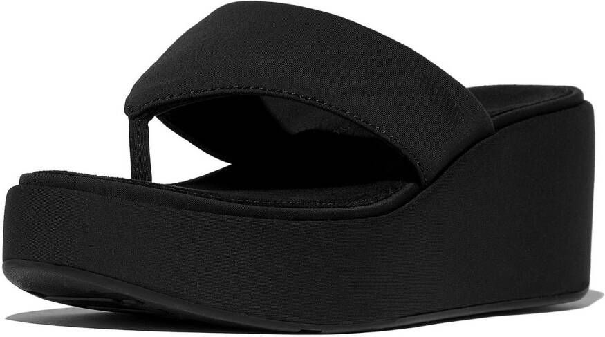 Fitflop Teenslippers PLATFFORMS WEDGE sleehaksandaal plateau schoen met gewatteerde bandage