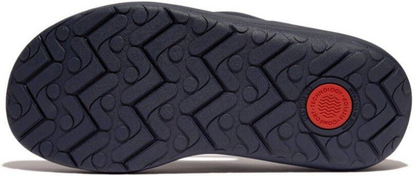 Fitflop Teenslippers RELIEFF RECOVERY TOE-POST SANDALS TONAL RUBBER sleehak zomerschoen slippers met microwobbleboard