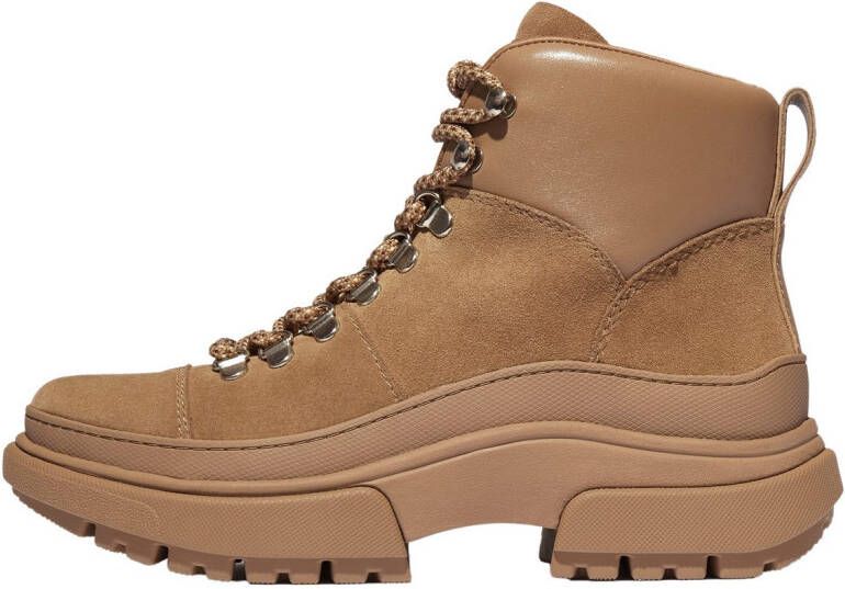 Fitflop Veterschoenen WYLDER SUEDE HIKER-LACE BOOTS Trekking boots veterschoenen met robuuste plateauzool