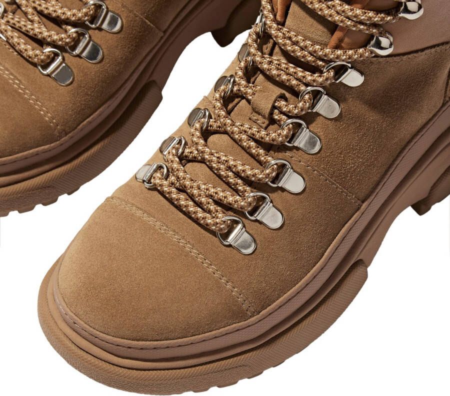 Fitflop Veterschoenen WYLDER SUEDE HIKER-LACE BOOTS Trekking boots veterschoenen met robuuste plateauzool