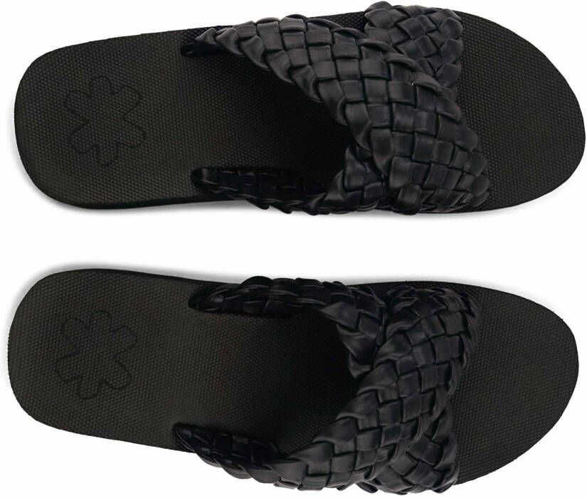 Flip Flop Slippers Wedgy*cross plateau zomerschoen slippers met gevlochten bandage