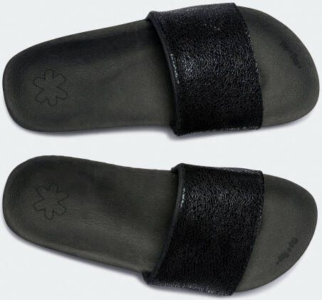 Flip Flop Slippers Pool metallic cracked zomerschoen slippers poolslides met metallic crush-effect