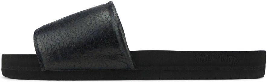 Flip Flop Slippers Pool metallic cracked zomerschoen slippers poolslides met metallic crush-effect